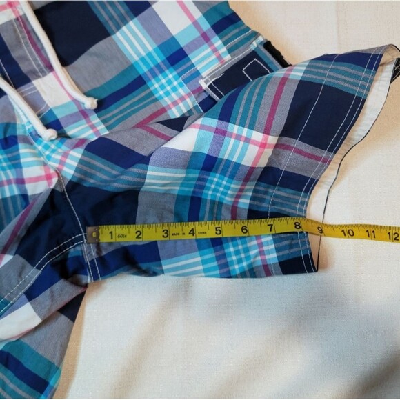 Hollister Plaid 8" Swim Trunks Board Shorts Size Medium - Picture 8 of 9